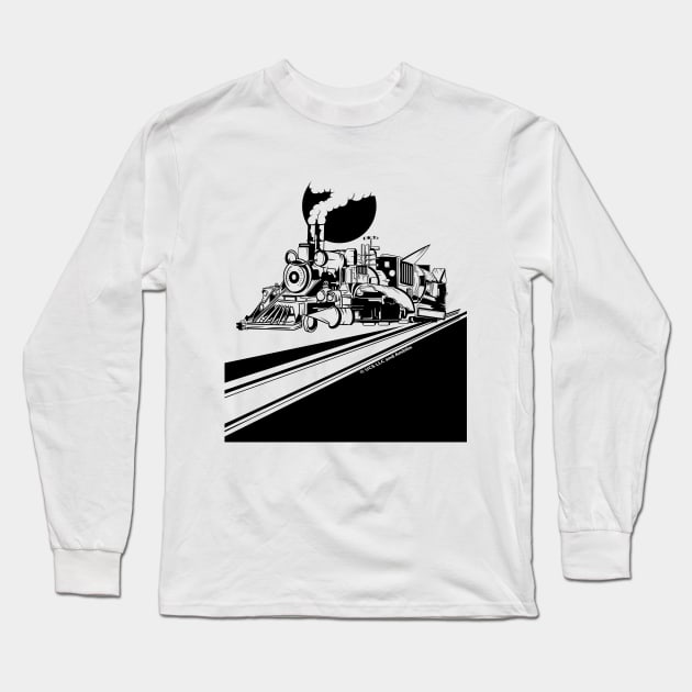 Back to the Future III LOCOMOTIVE Long Sleeve T-Shirt by LICENSEDLEGIT